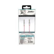 CABLE AUX 1MTS ROSADO