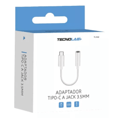 ADAPTADOR TIPO C A JACK 3.5 TECNOLAB
