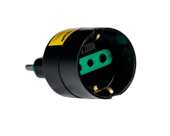 ADAPTADOR SCHUKO (MEC) Negro