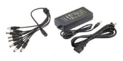 FUENTE 12V 8A MAS PULPO DE 8 BOCAS