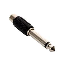 ADAPTADOR JACK RCA - PLUG 6,3 M PLASTICO