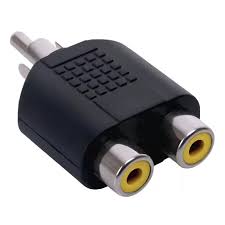 ADAPTADOR 2 JACK RCA - PLUG RCA