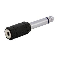 ADAPTADOR JACK 3,5 M - PLUG 6,3 M