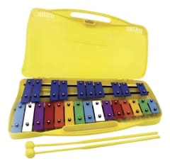 METALOFONO 25 NOTAS  (ESTUCHE PLASTICO) AMARILLO