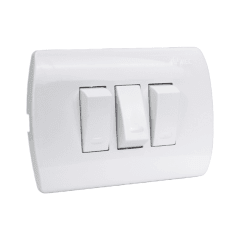 INTERRUPTOR TRIPLE 9/32 EMBUTIDO MEC