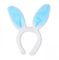 OREJAS CONEJITA BLANCO CELESTE