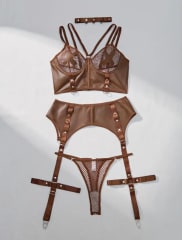 CONJUNTO LATEX NUDE 4