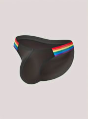 SLIP NEGRO TIRANTES ARCOIRIS