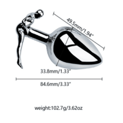 PLUG ANAL METALICO HOMBRE TM