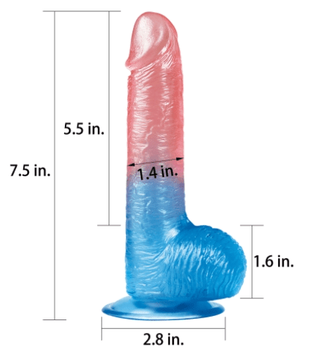 DILDO DAZZLE LOVETOY 7.53