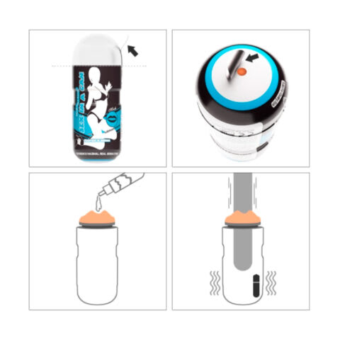 MASTURBADOR CON VIBRACION LOVE TOY1