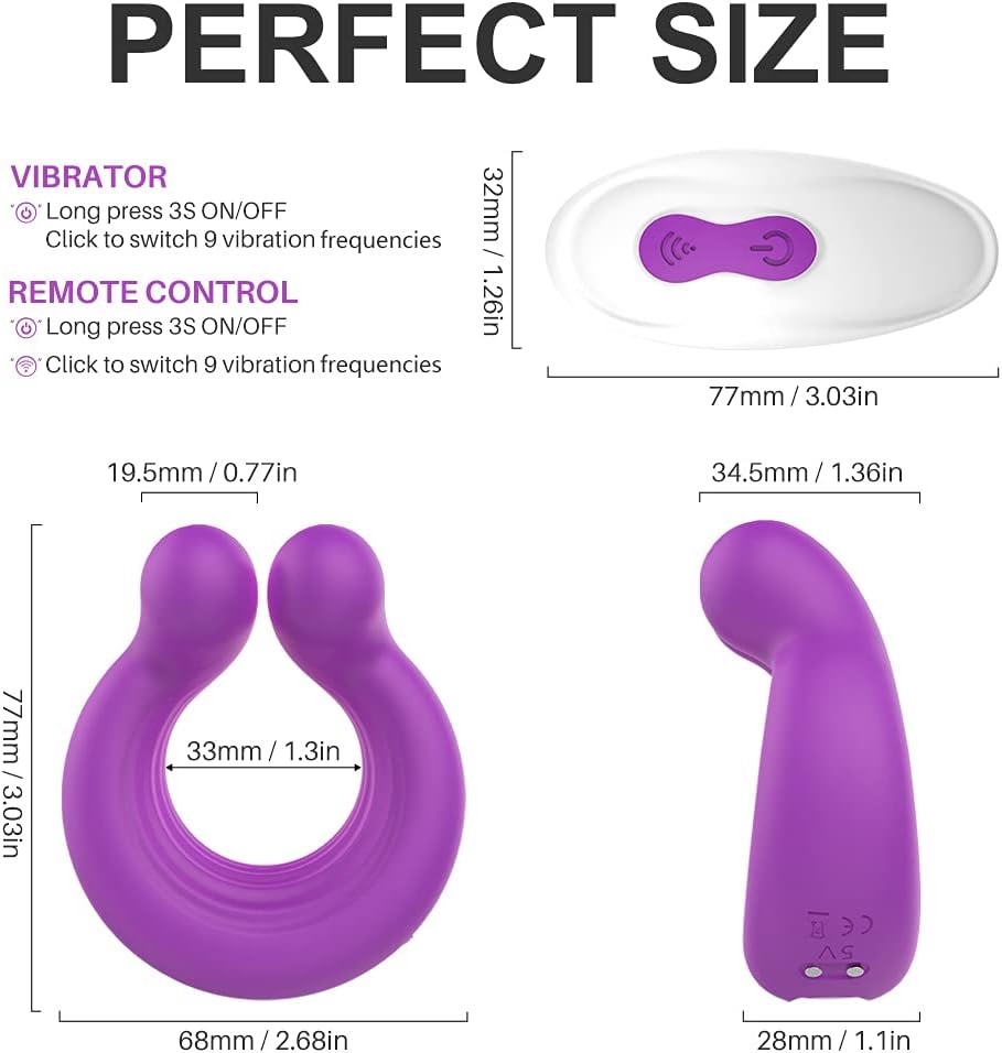 ANILLO VIBRADOR CON CONTROL REMOTO RECARGABLE ACMEROS3