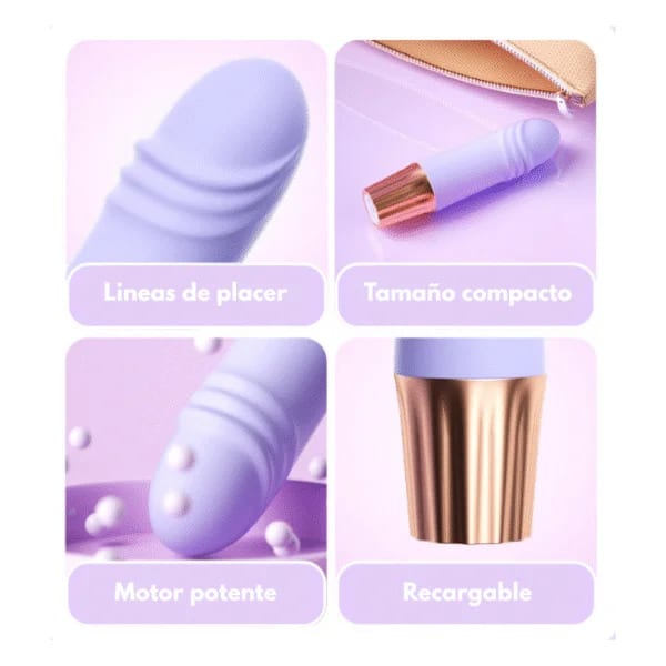 MINI VIBRADOR RECARGABLE HAPPY4