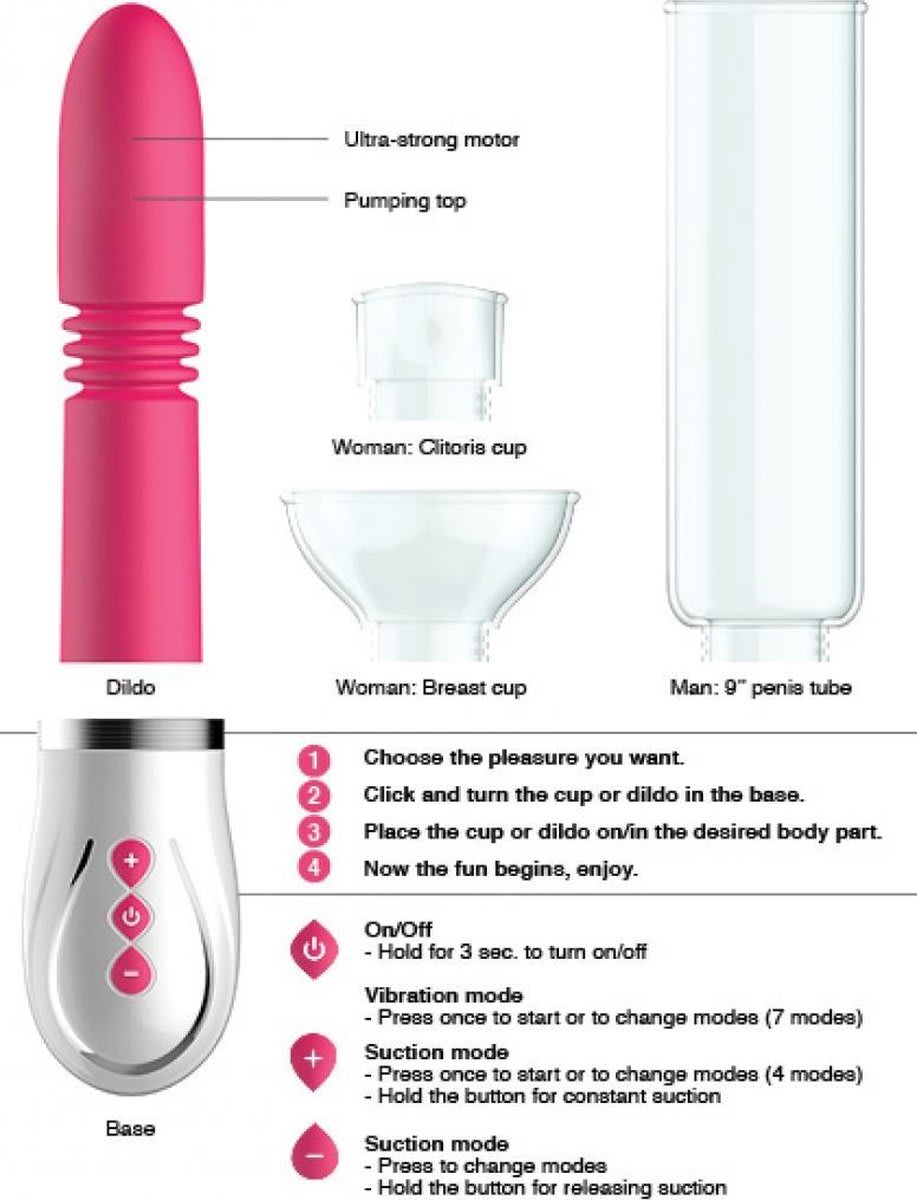 KIT DE BOMBA PARA PAREJAS RECARGABLE 4 EN 13