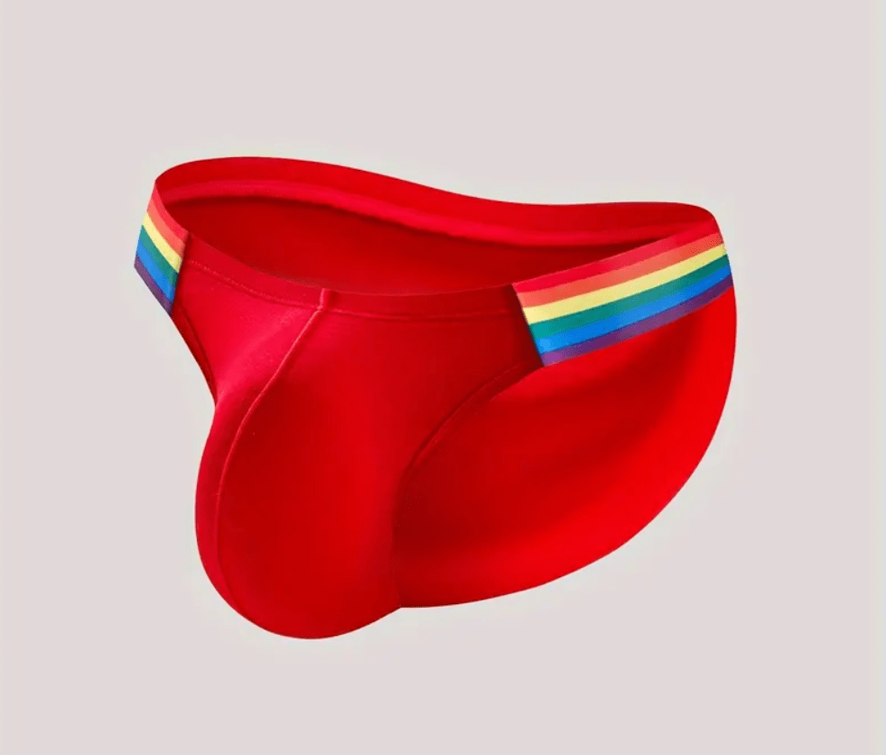 SLIP ROJO TIRAS ARCOIRIS1