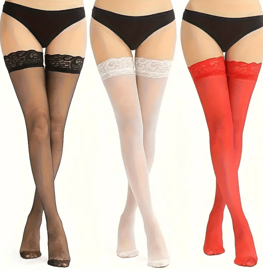 MEDIA LISA BLANCA CON LIGA1