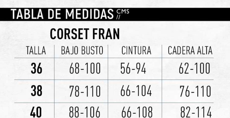 CORSET FRAN NEGRO + COLALESS2