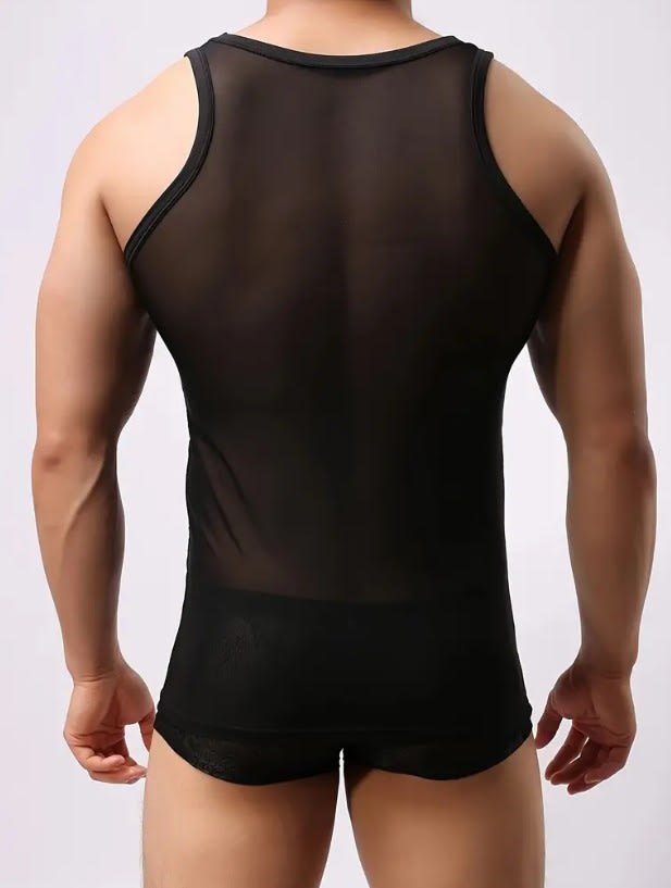 CAMISETA TRANSPARENTE ELASTICADA SIN MANGA TM2