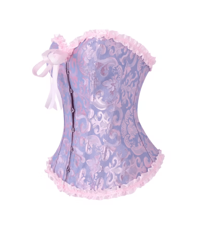 CORSET VICTORIANO ROSA Y LILA1