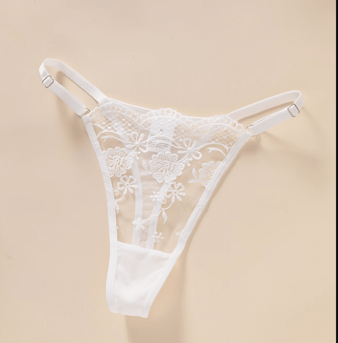 CONJUNTO BLANCO ENCAJE TL1