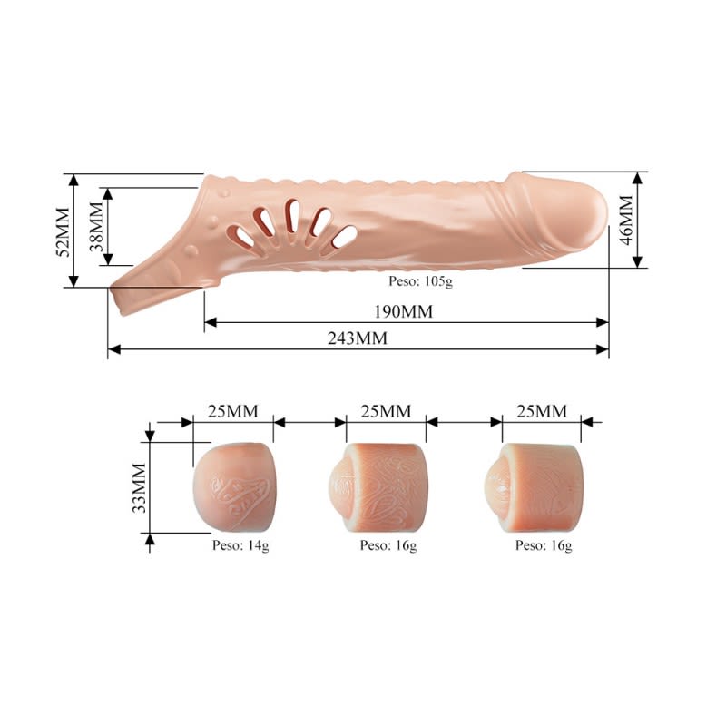FUNDA EXTENSIBLE PENNIS  SLEEVE COLOR PIEL5