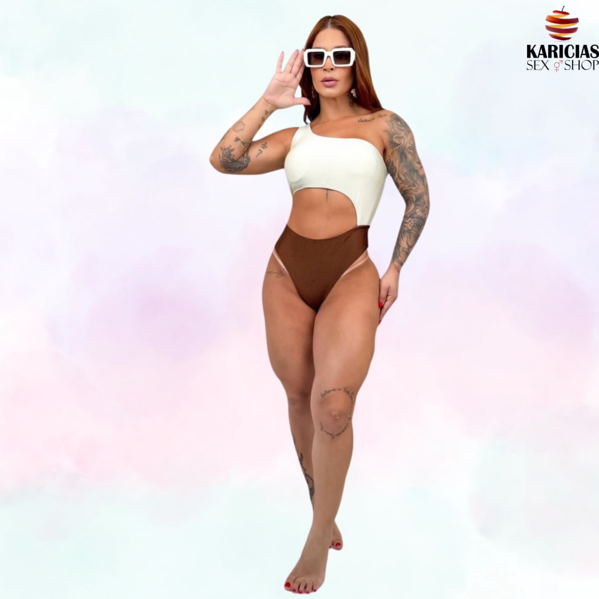 TRAJE DE BAÑO DUO CAFE1