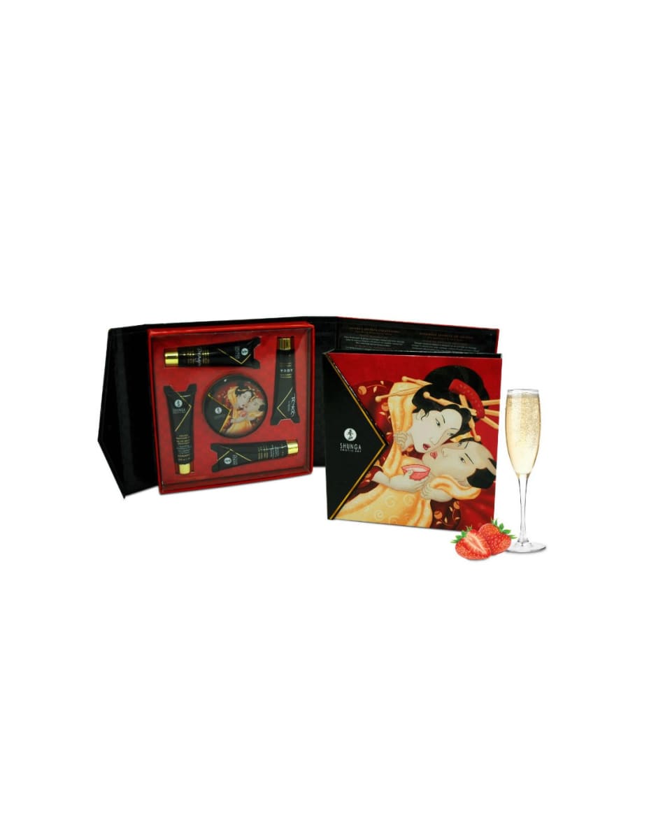 KIT EROTICO SECRETOS DE LA GEISHA Fresas con Champagne2