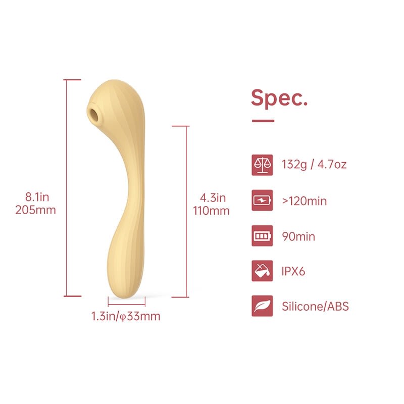 VIBRADOR Y SUCCIONADOR CON APP MAGIC BOBI8