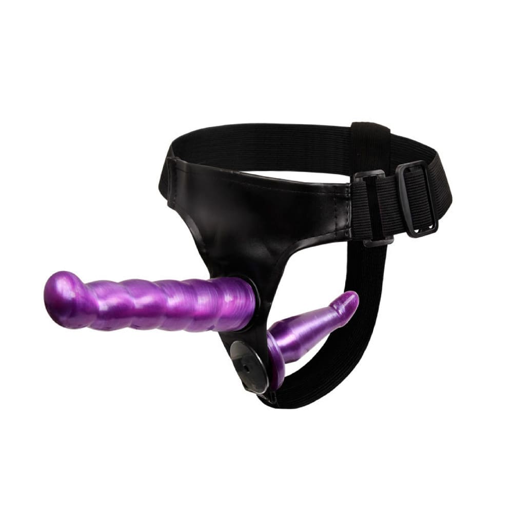 ARNES CON DILDO DOBLE MORADO2