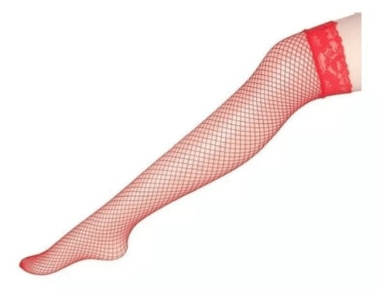 MEDIAS ROJAS CON SILICONA1