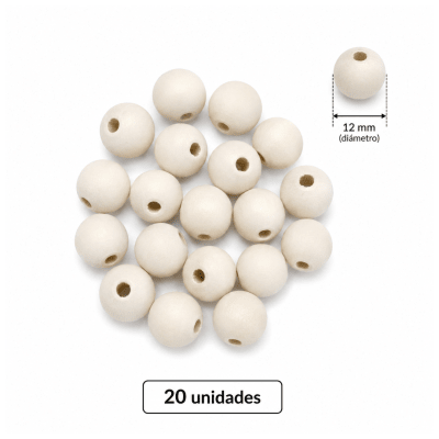 Pelotas de madera 12mm (12 Unidades)1