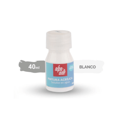 Pintura Acrílica 40 ml – BLANCO TITANIO1