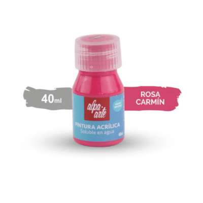 Pintura Acrílica 40 ml – ROSA CARMÍN1