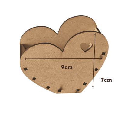Caja de corazón pequeña 10cm x 8cm3