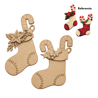 Par de botas navidad1