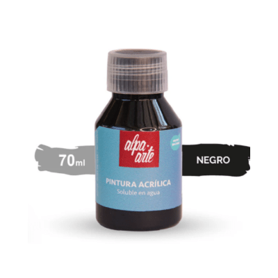 Pintura Acrílica 70 ml – NEGRO1