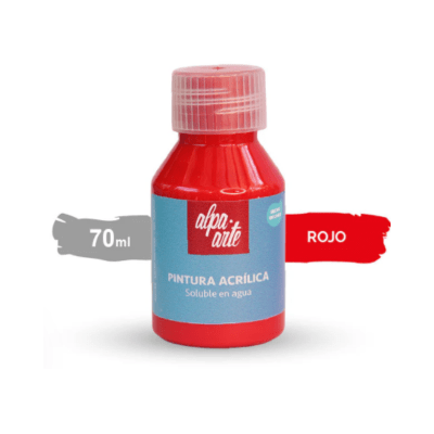 Pintura Acrílica 70 ml – ROJO1