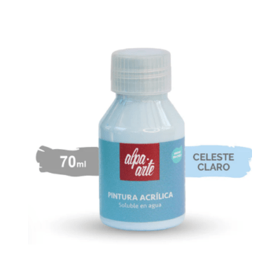 Pintura Acrílica 70 ml – CELESTE CLARO1