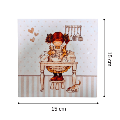 Ceramica con diseño 15x15cm CBZ31
