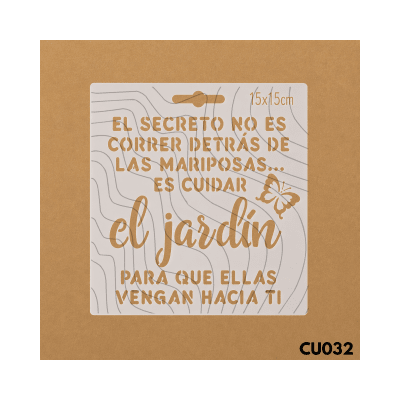 Estencil 15x15cm CU0321