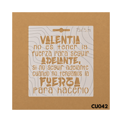 Estencil 15x15cm CU0421