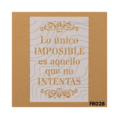Estencil 15x20cm FR0281