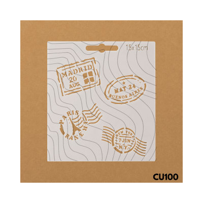 Estencil 15x15cm CU1001