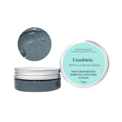 Emulsión Textil Metalizada – Gris Obscuro1