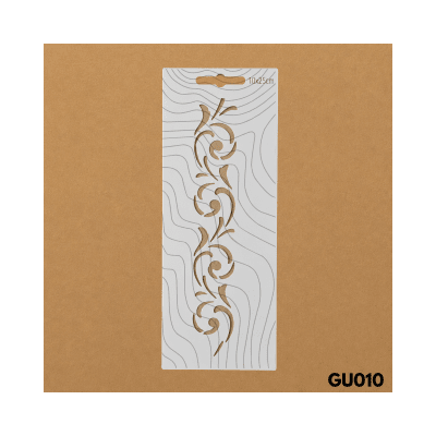 Estencil 10x25cm GU0101