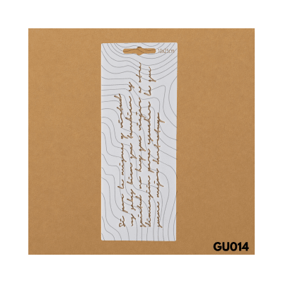 Estencil 10x25cm GU0141