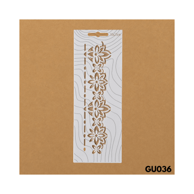 Estencil 10x25cm GU0361