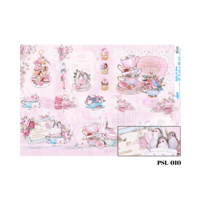 Papel Seda 67cm x 46cm PSL0101