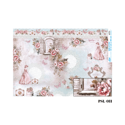 Papel Seda 67cm x 46cm PSL0111