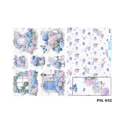Papel Seda 67cm x 46cm PSL0421